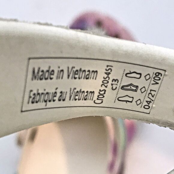 Crocs Iconic Comfort Clogs Unisex Childs C 13 Pastel Waterproof Sandals Jibbitz - Picture 9 of 11